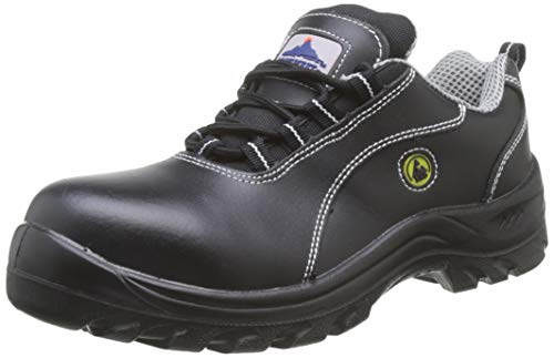 Portwest Portwest Compositelite ESD Leder Sicherheitsschuh S1 , Größe: 39, Farbe: Schwarz, FC02BKR39 von Portwest