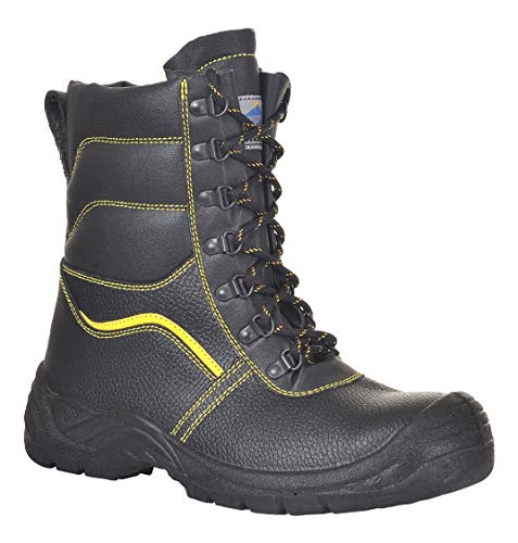 Portwest Steelite Fellgefütterter Sicherheitsstiefel S3 CI, Größe: 39, Farbe: Schwarz, FW05BKR39 von Portwest