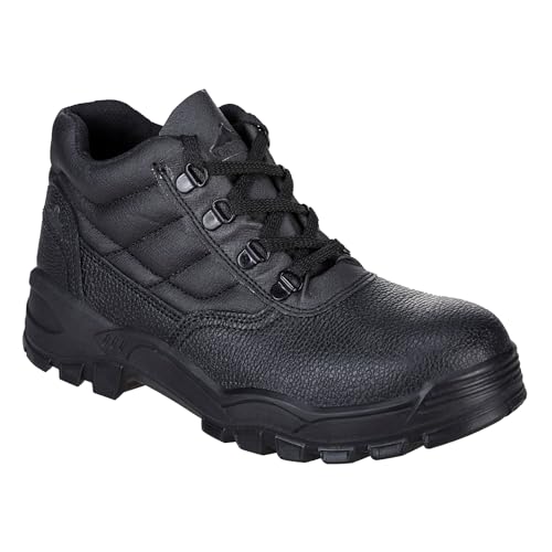 Portwest Steelite Protector Sicherheitsstiefel S1P , Größe: 45, Farbe: Schwarz, FW10BKR45 von Portwest