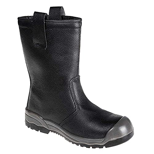 Portwest Steelite Rigger Sicherheitsstiefel S1P CI(mit Überkappe) , Größe: 39, Farbe: Schwarz, FW13BKR39 von Portwest