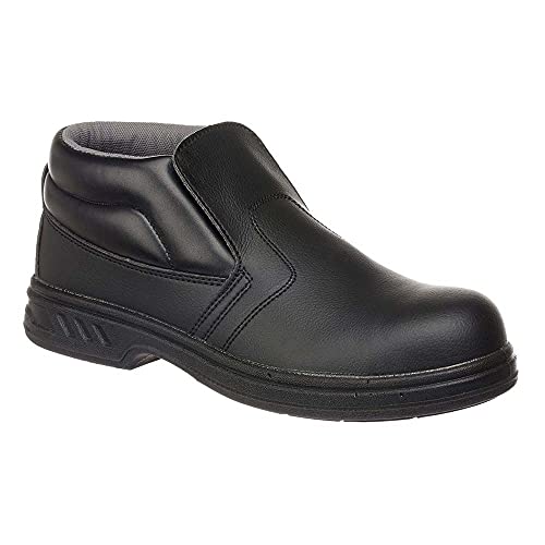 Portwest Steelite Schlupf-Sicherheitsstiefel S2, Größe: 48, Farbe: Schwarz, FW83BKR48 von Portwest