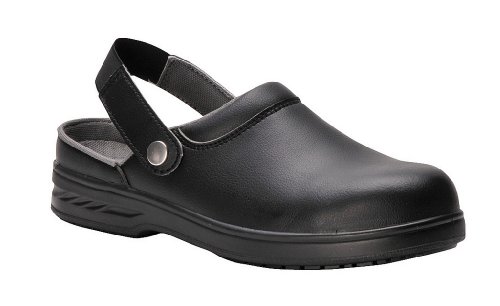 Portwest Steelite Sicherheitsclog SB AE WRU, Größe: 37, Farbe: Schwarz, FW82BKR37 von Portwest