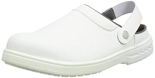 Portwest Steelite Sicherheitsclog SB AE WRU, Größe: 46, Farbe: Weiß, FW82WHR46 von Portwest