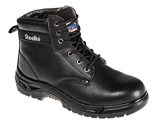 Portwest Steelite Stiefel S3 , Größe: 39, Farbe: Schwarz, FW03BKR39 von Portwest