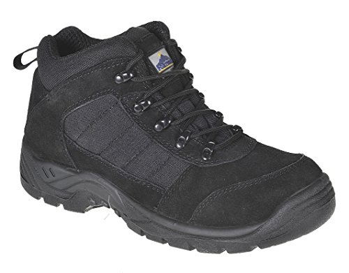 Portwest Steelite Trouper Sicherheitsstiefel S1P, Größe: 47, Farbe: Schwarz, FT63BKR47 von Portwest
