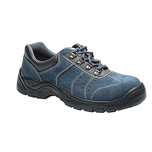 Portwest Steelite perforierter Trainer S1P, Größe: 38, Farbe: Blau, FW02BLU38 von Portwest