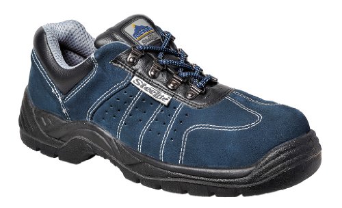 Portwest Steelite perforierter Trainer S1P, Größe: 46, Farbe: Blau, FW02BLU46 von Portwest