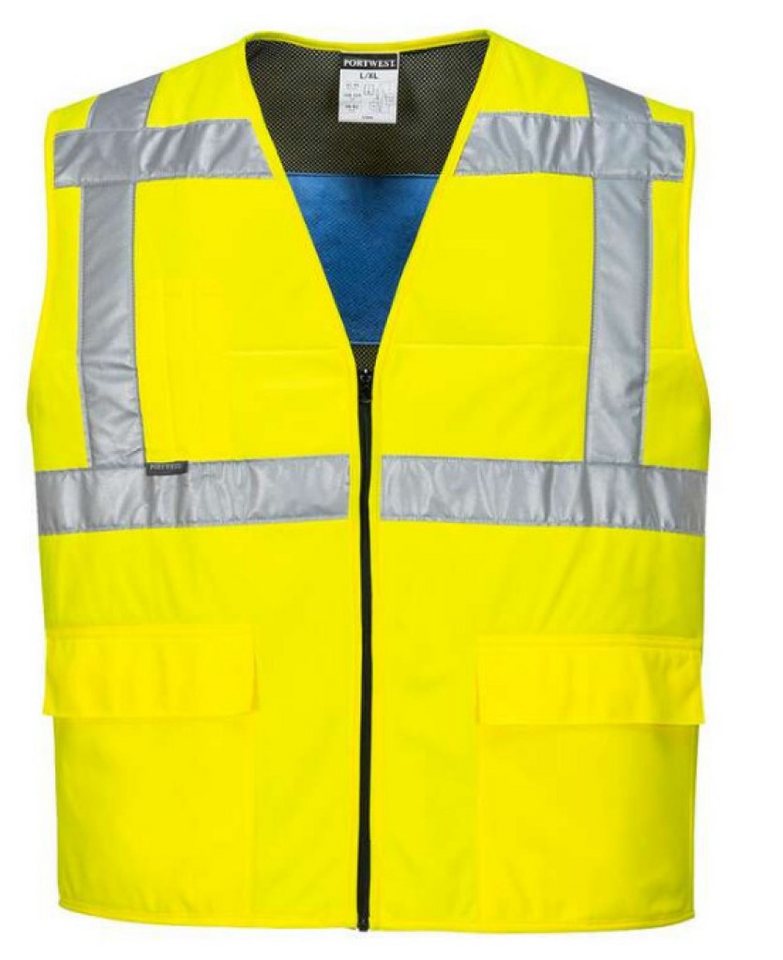 Portwest Warnweste PORTWEST Warnschutz Kühlweste gelb Gr. XXL/3XL Arbeitsweste 0 von Portwest