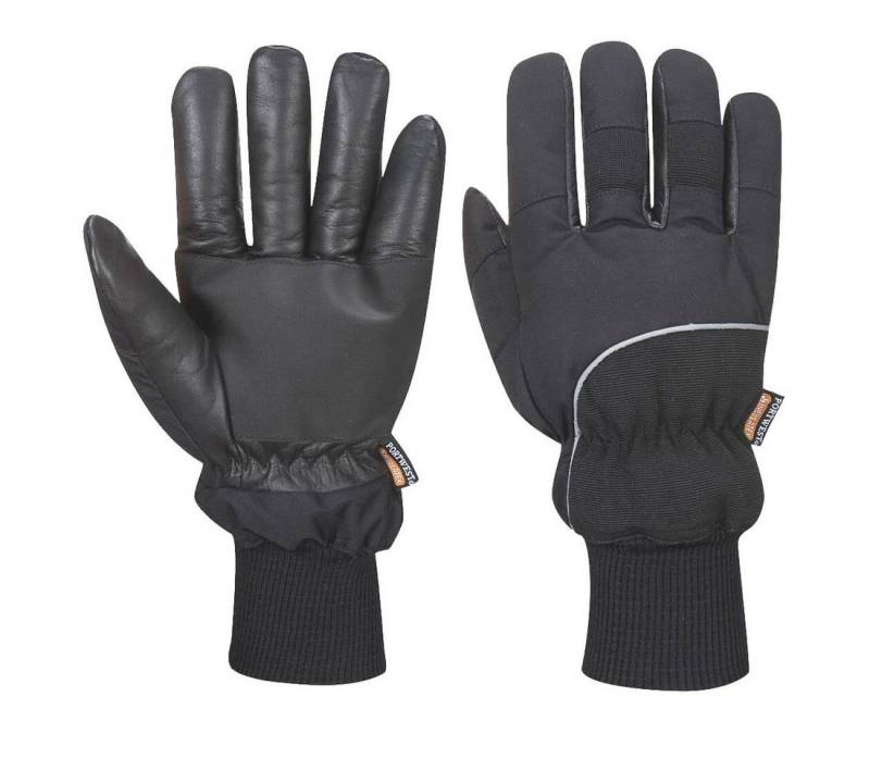 Portwest Winter-Arbeitshandschuhe Apacha Kälteschutzhandschuh Schwarz A751 wasserdichte Membrane von Portwest