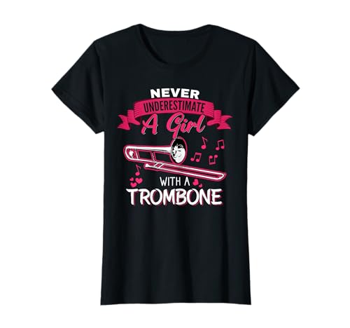 Lustiger Spruch für Mädchen mit Posaune T-Shirt von Posaunistin mit Posaune Shirt & Geschenk