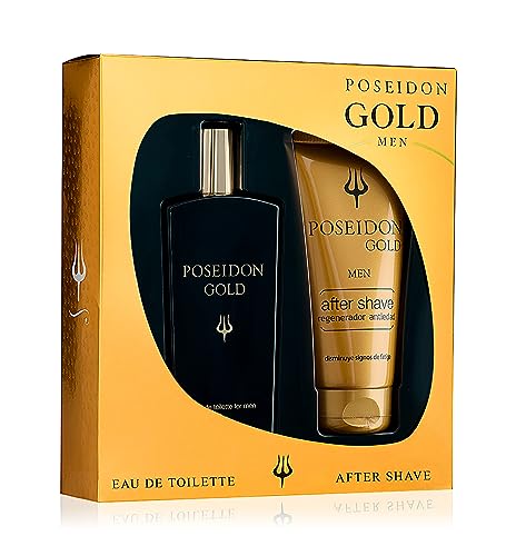 Poseidon Gold Pack Eau de Toilette und After Shave, 100 ml, Verpackung kann variieren von Poseidon