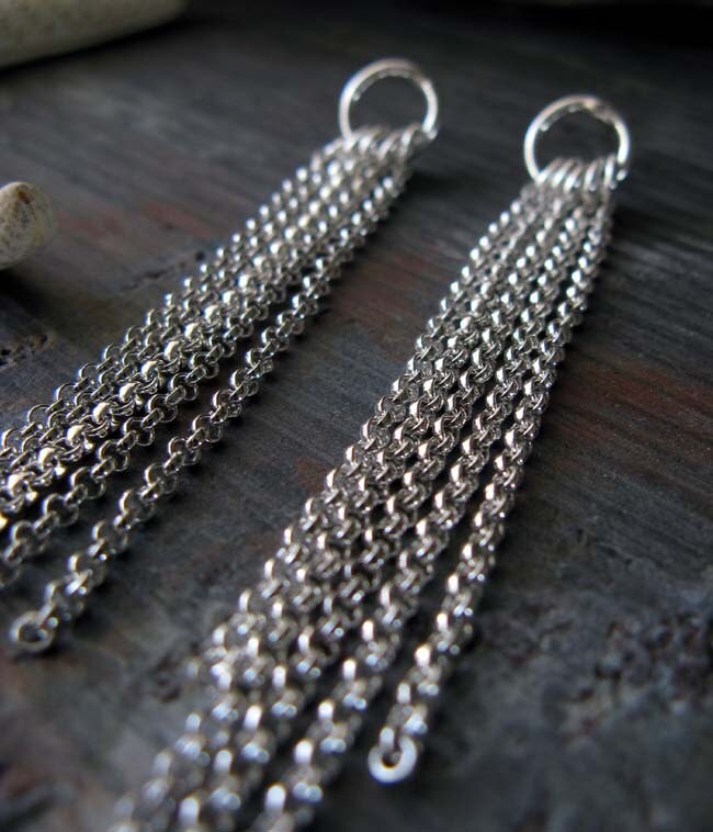 Leichte Lange Ohrstecker Aus Sterlingsilber von PoseidonsBooty