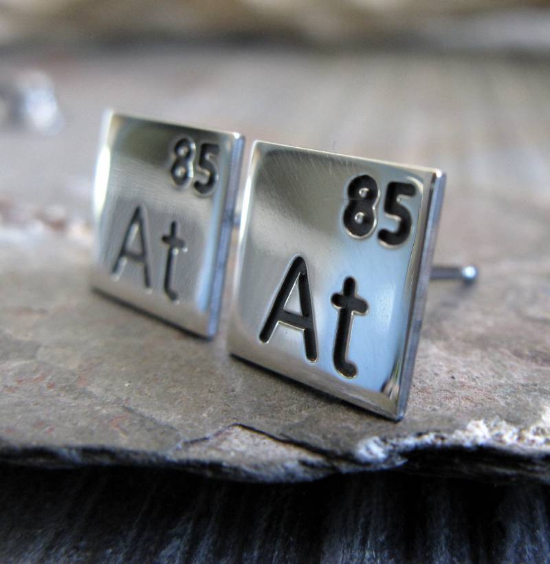 Period Table Of Elements Ohrstecker Handgemacht in Sterlingsilber Period Table Of Elements Ohrstecker Handgemacht in Sterlingsilber von PoseidonsBooty
