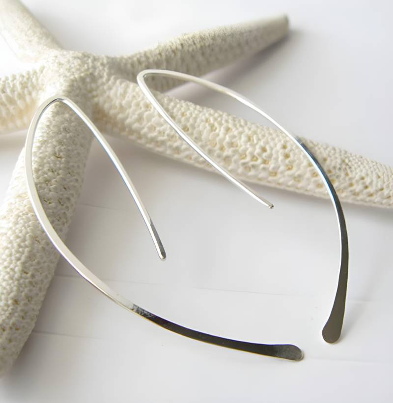 sterling Silber Spike Ohrringe Handwerker Handgemachte Drahtarbeit Schmuck von PoseidonsBooty