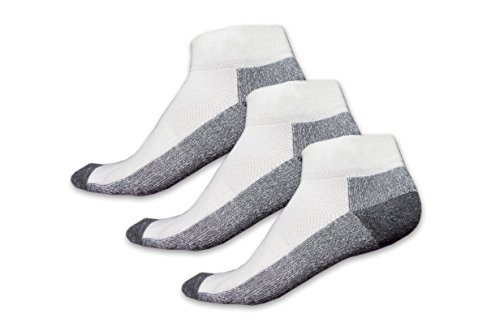 Posh Gear 3 Paar Alpaka Sneaker Socken Corto Damen Herren, weiß, Größe 41-43 von Posh Gear