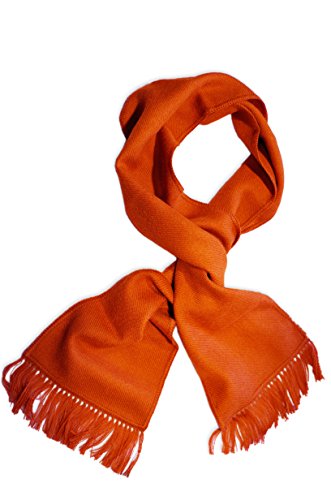 Posh Gear Damen Alpaka Schal Monocromatico aus 100% Alpakawolle, orange von Posh Gear