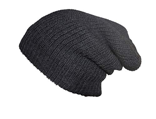 Posh Gear Damen Herren Alpaka Mütze Rettolana aus 100% Alpakawolle, schwarz grau von Posh Gear