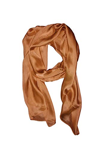 Posh Gear Damen Seiden Schal Chiffon Scialle, braun aus 100% Seide von Posh Gear