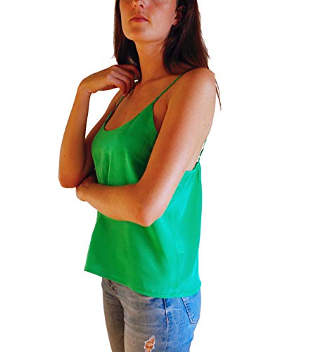 Posh Gear Damen Seidenbluse Estivoseta Bluse aus 100% Seide, grün, Größe XXL Posh Gear Damen Seidenbluse Estivoseta Bluse aus 100% Seide, grün, Größe XXL von Posh Gear