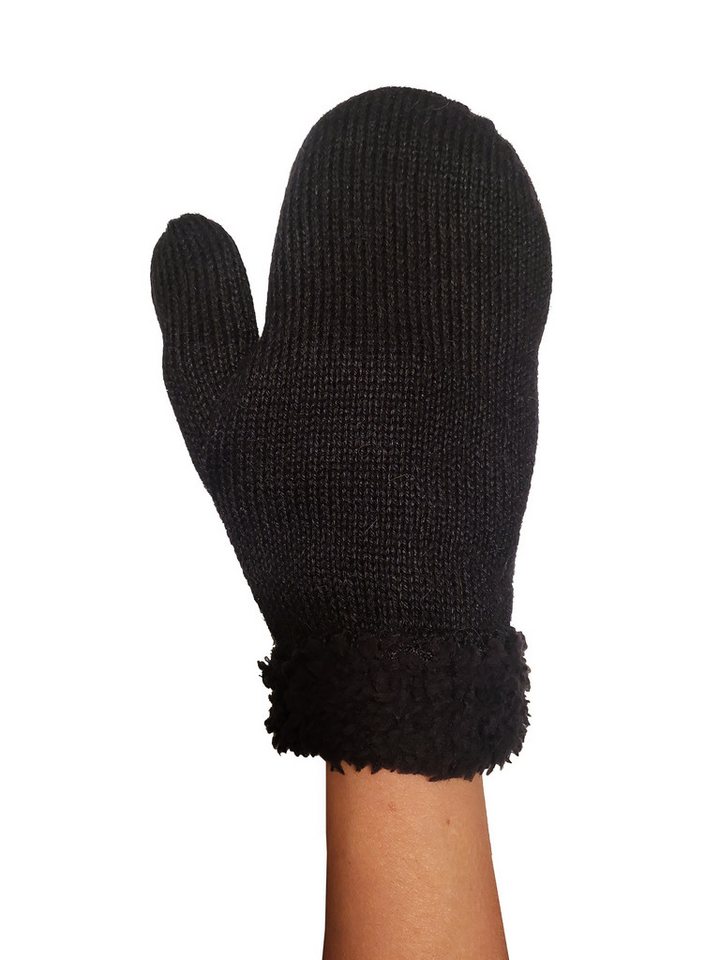 Posh Gear Fäustlinge Alpaka Handschuhe Guantiforaggio Damen Herren aus Alpakawolle gefüttert mit einem Fleece von Posh Gear