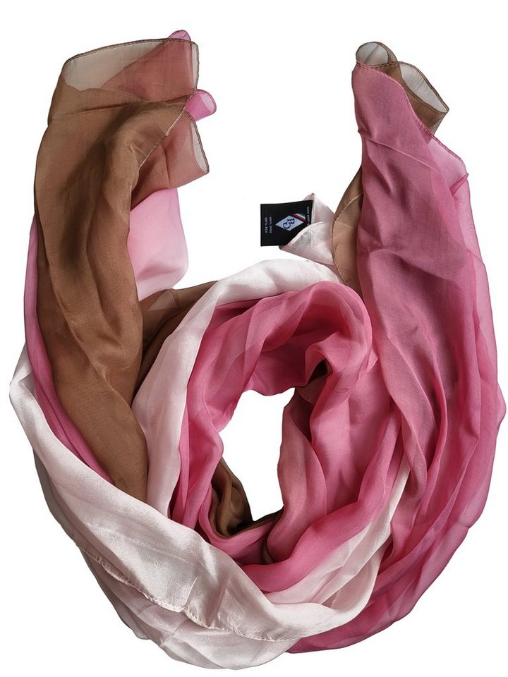 Posh Gear Seidenschal Seiden Schal Chiffon Tri-Color aus 100% Seide von Posh Gear