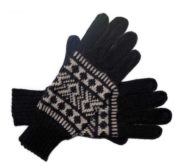Posh Gear Strickhandschuhe Guantofigura Fingerhandschuhe aus 100% Alpakawolle von Posh Gear