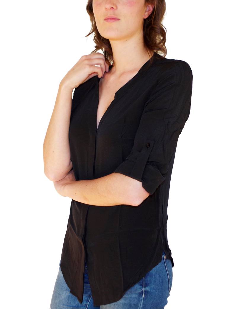 Seidenbluse Camicetta Bluse Aus 100% Seide Für Damen Von Posh Gear Langärmlig Mit V-Kragen Seidenbluse Camicetta Bluse Aus 100% Seide Für Damen Von Posh Gear Langärmlig Mit V-Kragen von PoshGearShop