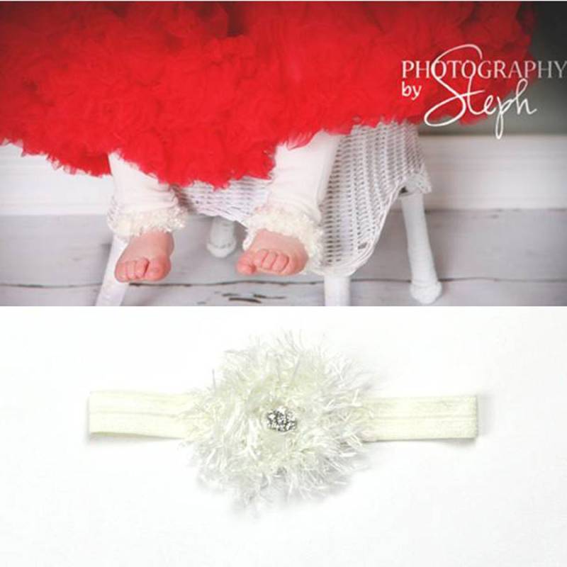 Off White Baby Beinswärmer Stirnband Set Off White Baby Beinswärmer Stirnband Set von PoshPipsqueak