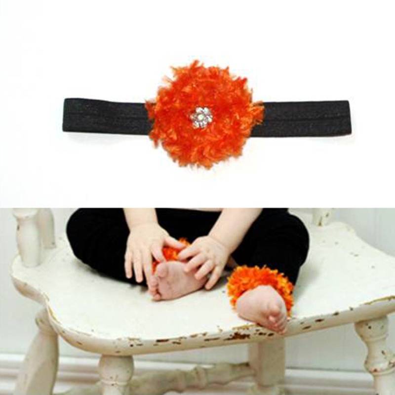 Schwarz Und Orange Halloween Baby Beinwärmer Stirnband Schwarz Und Orange Halloween Baby Beinwärmer Stirnband von PoshPipsqueak
