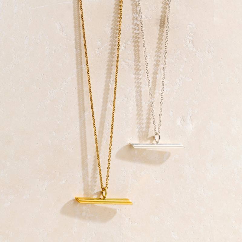 Flow T Bar Halskette Handgemachter Damen Schmuck von PoshTottyDesigns