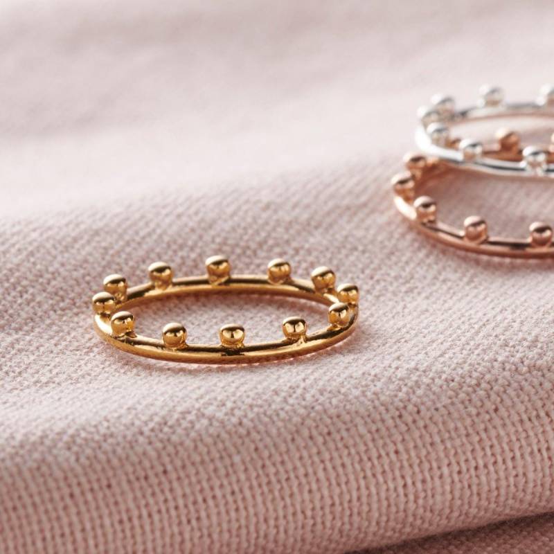 Krönchen-Ring | Sterling Silber Ring Für Sie von PoshTottyDesigns