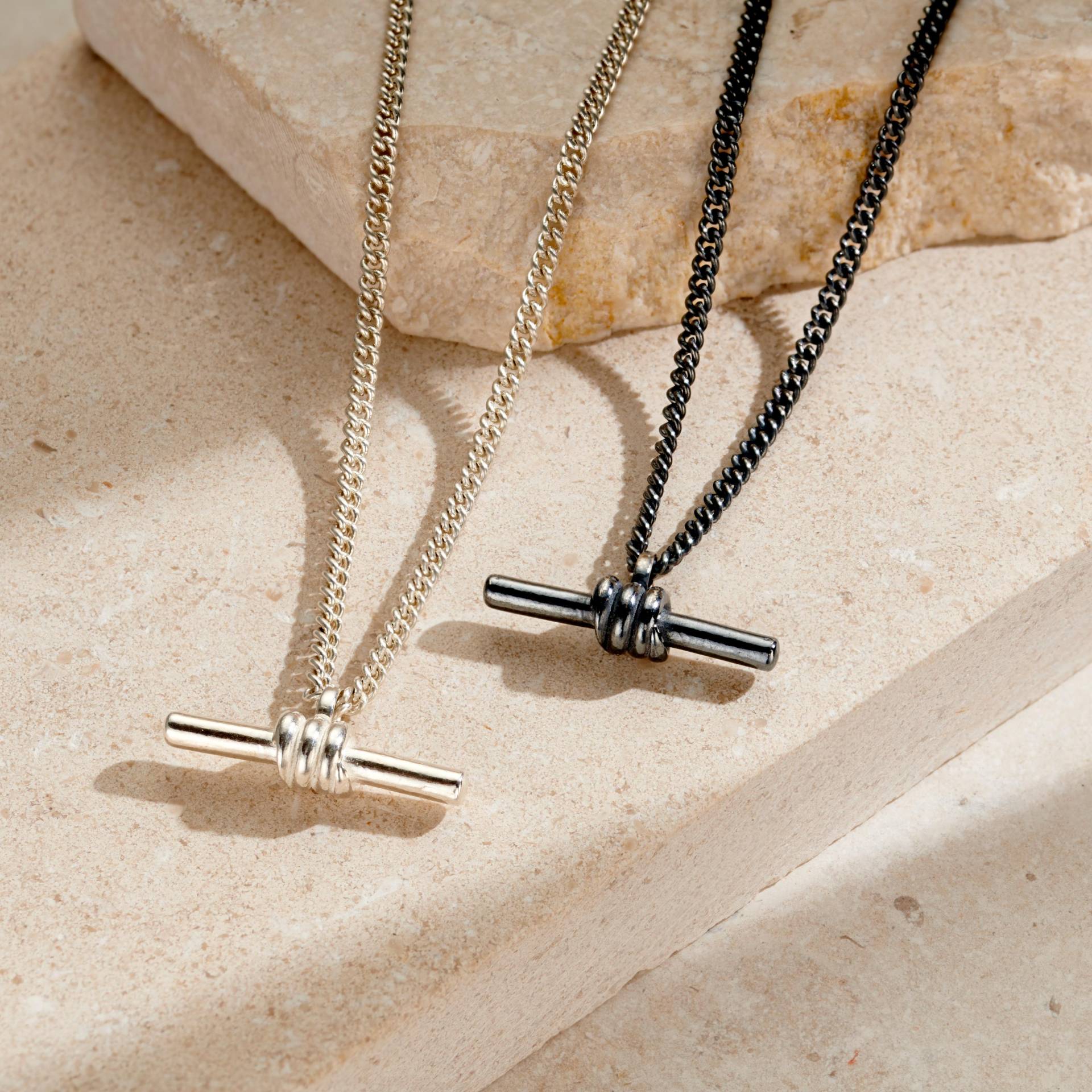 Mens Column T-Bar Anhänger Halskette | Perfektes Geschenk Zum Geburtstag Handarbeit Tolles Für Männer Vatertagsgeschenk von PoshTottyDesigns