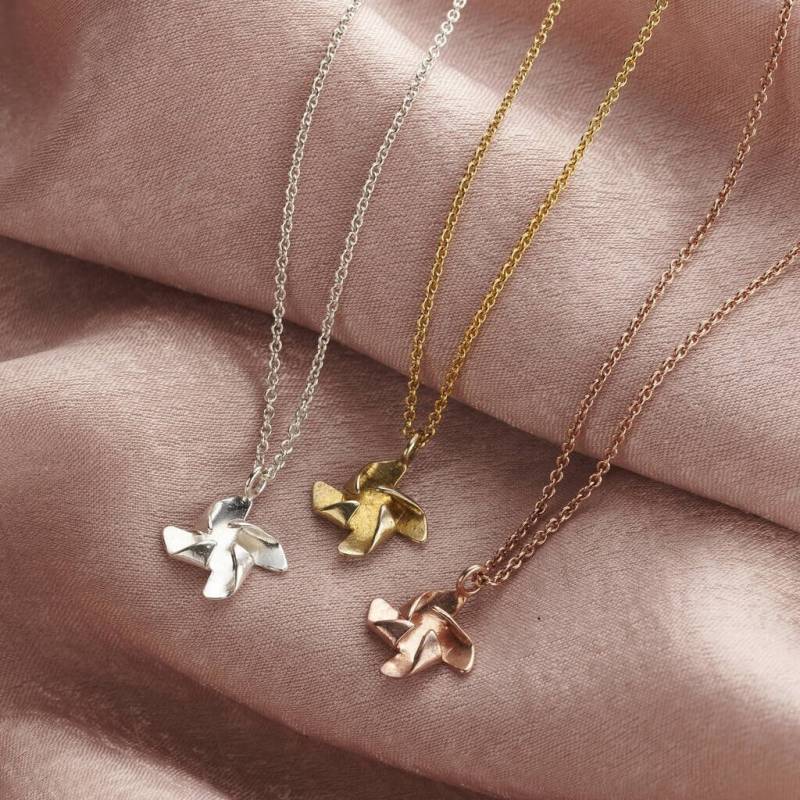 Origami Blumen Halskette von PoshTottyDesigns