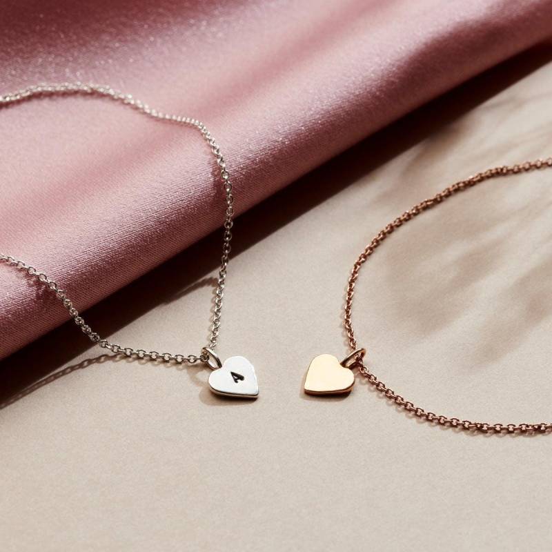 Personalisiertes Anfangsherz Armband Sterling Silber, Handgemacht von PoshTottyDesigns