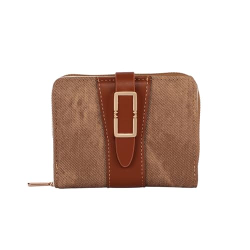 Poshlr Damen Große Trifold Wallet PU Leder Geldbörse mit Kartenfächern Münzfach Mode Lange Geldbörse für Damen, P02-Braun, Für den täglichen Gebrauch von Poshlr