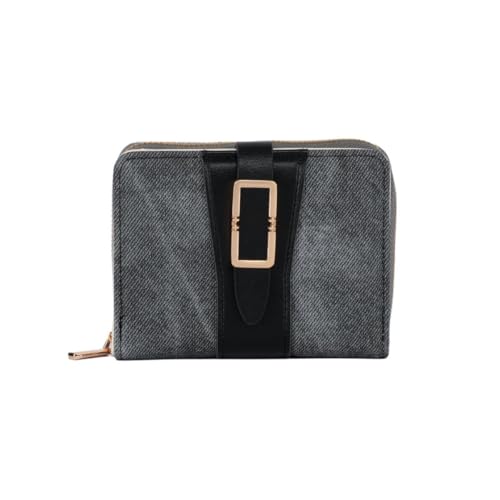Poshlr Damen Große Trifold Wallet PU Leder Geldbörse mit Kartenfächern Münzfach Mode Lange Geldbörse für Damen, P02-Schwarz, Für den täglichen Gebrauch von Poshlr
