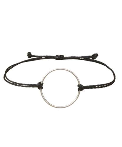 Positiva Jewelry Armband Damen Kreis 925 Silber – Filigranes & Größenverstellbares Armbändchen – Elegantes & Zeitloses Damenarmband (Altrosa) von Positiva Jewelry