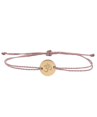 Positiva Jewelry Om Armband – Spirituelles Yoga Schmuckstück mit Om Symbol, verstellbar, Glücksarmband aus 18k Edelstahl, wasserfest & langlebig, Bedeutungsvolles Geschenk für Sie (Schwarz) von Positiva Jewelry