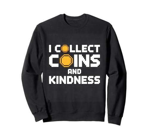 Coins and Kindness Gamer Kids Pixel Sweatshirt Coins and Kindness Gamer Kids Pixel Sweatshirt von Positive Gamer Kids Pixel Co-Op Power