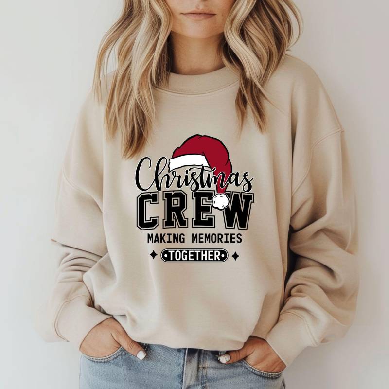 Sweatshirt Weihnachten Christmas Crew I Weihnachtspullover Geschenkideen Geschenk Mama Merry von PositiveLiveDesigns