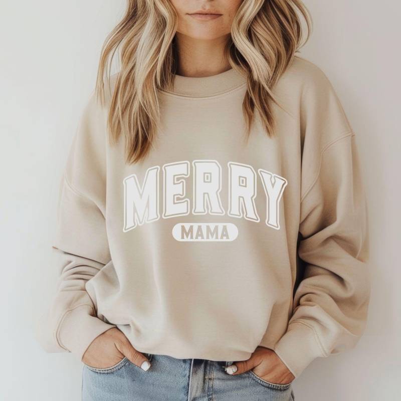 Sweatshirt Weihnachten I Merry Mama Weihnachtspullover Geschenkideen Geschenk Christmas von PositiveLiveDesigns