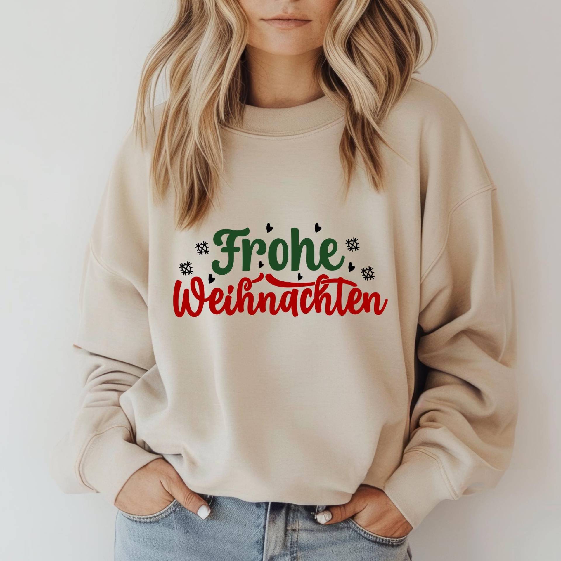 Sweatshirt Weihnachten I Weihnachtspullover Frohe Geschenkideen Geschenk Mama Merry Christmas von PositiveLiveDesigns