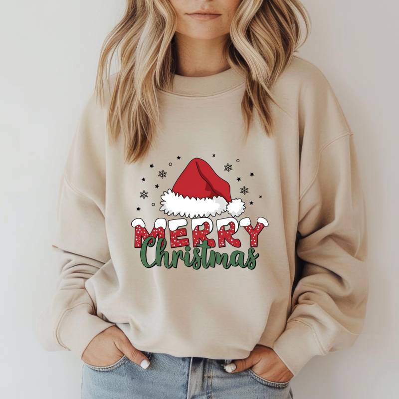 Sweatshirt Weihnachten I Weihnachtspullover Weihnachtsbaum Geschenkideen Geschenk Mama Merry Christmas von PositiveLiveDesigns