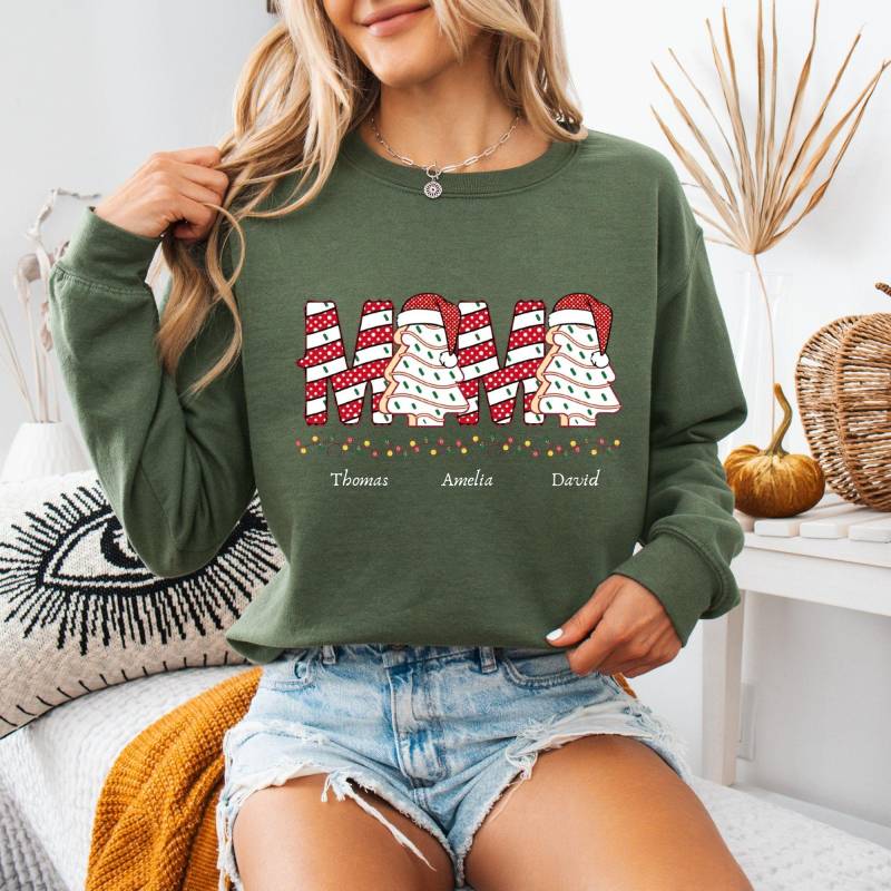 Sweatshirt Weihnachten Mama Claus I Weihnachtspullover Geschenkideen Geschenk Merry Christmas von PositiveLiveDesigns