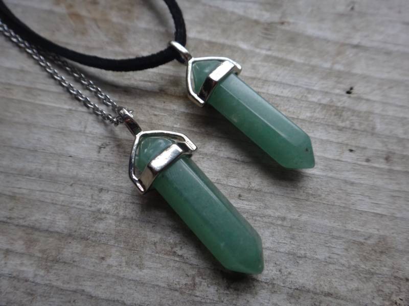 Grüne Aventurin. Kristall Halskette. Erweiterte Anhänger. Chakra-steinen, Heilung. Schweden Oder Kette Gesundheit Und Energie von PositiveMindSo