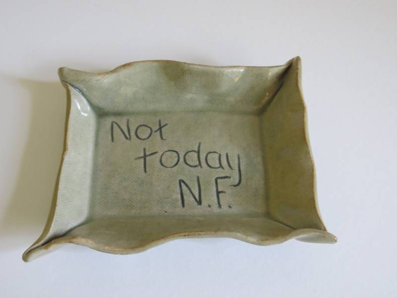 Nicht Heute Nf Handgemachte Töpferringschale von PositivePotteryGoods