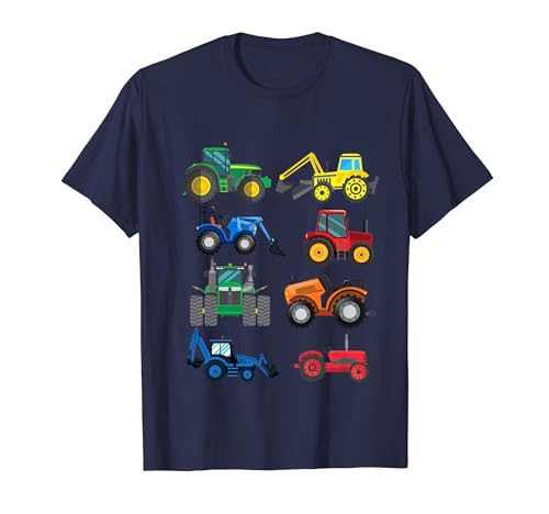 Traktor mit Traktoren Landmaschinen Mähdrescher Jungen T-Shirt von PositivityUp Designs