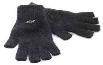 Koru Halbfinger Handschuhe aus der Possumpelzfaser black M von Posseimo