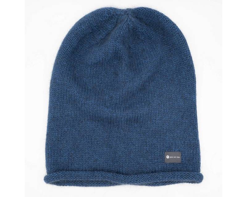 Posseimo Strickmütze Possum Merino Mütze mit Rollrand - seamless knitting Rollrand von Posseimo