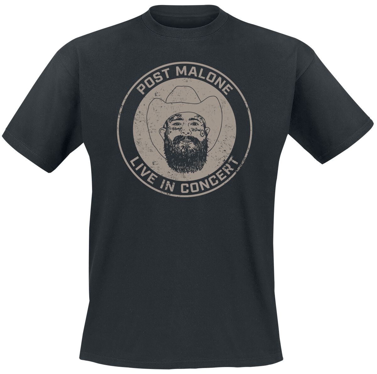Post Malone Live In Concert Sketch T-Shirt schwarz in M Post Malone Live In Concert Sketch T-Shirt schwarz in M von Post Malone
